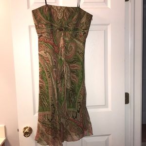 Laundry by Shelli Segal Strapless Silk Dress